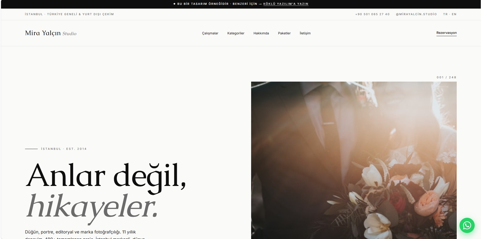 Fotoğrafçı Web Sitesi